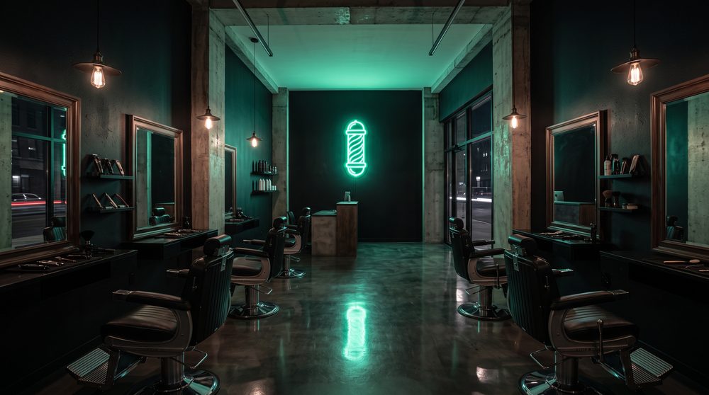 Interior de la barbería NAVAJA